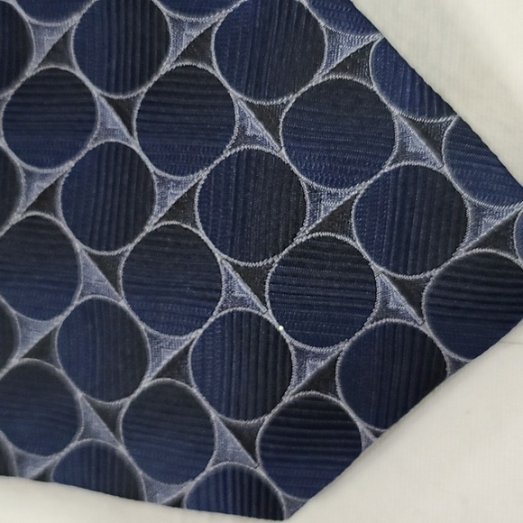 Mens Tie Bundle 2 100%Silk John Ashford(Navy GUC READ/Bruno Piattelli EUC 58-60" - Picture 2 of 9